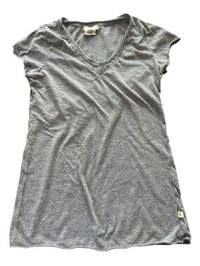lei Gray V-Neck Sleepwear Tunic Top